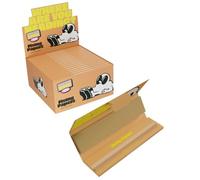 Flying Papers Brown King Size Slim Rolling Papers with Tips, 110mm x 44mm, 32 Papers & Tips (5 x Booklets)