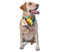Flying Parrot Dog Bandana Pet Scarf Accessories for Small Medium Dogs Cats Photo Prop, Triangle Pet Bandanas Adjustable Puppy Bib Washable Dog Kerchief Puppy Neckerchief