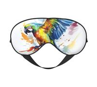 Flying Parrot Eyes Sleep Mask Adjustable Strap Sleeping Eye Mask Light Blocking Blindfold Eye Sleep Shade Cover Bedtime Blackout Eyeshade for Yoga Nap Travel