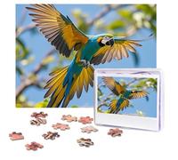 flying parrot Puzzles 500 Pieces Personalized Jigsaw Puzzles with storage bag Photos Puzzle for Adults Challenging Picture Puzzle for Men Women Home Decor (52x38 CM)