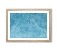 Flying Past The Moon Painting Framed Print | A2 Oak Framed Wall Art | Ready to Hang | Modern Space Picture | Living Room Bedroom Lounge Office