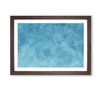 Flying Past The Moon Painting Framed Print | A2 Walnut Framed Wall Art | Ready to Hang | Modern Space Picture | Living Room Bedroom Lounge Office