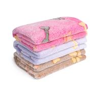 Flying Paws 3-Piece Soft Fluffy Pet Blankets with Cute Paw Print - Medium 76 x 52 cm