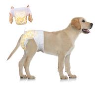 Flying Paws Dog Nappies Female,15 Count L Pull-On Disposable Dog Diapers for Female Dogs - Male Nappies with Stretchy Waistband Fits Waist 30-50 cm Large