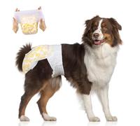 Flying Paws Dog Nappies Female,15 Count L Pull-On Disposable Dog Diapers for Female Dogs - Male Nappies with Stretchy Waistband Fits Waist 34-54 cm Large