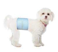 Flying Paws Male Dog Nappies, S-40 count, with Wetness Indicator Super Absorbent Dog Wraps, Adjustable Small Diapers for Male, Puppy Incontinence Pants