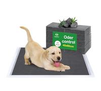 Flying Paws Puppy Pads 50 Pack, 45x60 cm Super Absorbent Pet Dog Training Pads, Leakproof Pee Pad with Charcoal Odour Control, Ideal for Medium Pets Floor Protection Toilet Pee Mat M-50