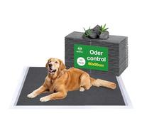 Flying Paws Puppy Pads 50 Pack, 60x90 cm Super Absorbent Pet Dog Training Pads, Leakproof Pee Pad with Charcoal Odour Control, Ideal for Larger Pets Floor Protection Toilet Pee Mat XL-50