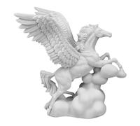 Flying Pegasus Winged Horse Statue - Handmade Cast Marble Sculpture - Greek Mythology Decor 8.30 in