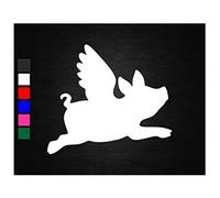 Flying Pig vinyl decal sticker car van wall window (15cm)