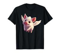 Flying Pig With Wings , Piggy Porcine Piggies & Pork Lovers T-Shirt