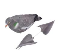 Flying Pigeon Decoy | Shaped Lure with Realistic Wings | Garden Decoration Hunting Accessories for Wheat Stubble Corn Silage Fields Outdoor Wind-Driven Anim