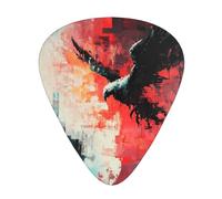 Flying pixel eagle Guitar picks in thin, medium, and thick sizes, 12-piece set, suitable for electric guitar and various instruments