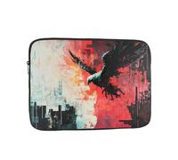 Flying Pixel Eagle Patterned Laptop Case Essential Accessory for Commuting and Office Use - 13 inch