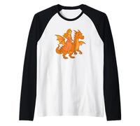 Flying Princess with Dragon Costume for Fairytale Lovers Raglan Baseball Tee