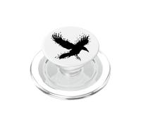 flying Raven flying Crow Bird PopSockets PopGrip for MagSafe