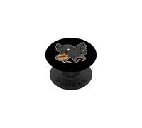 Flying Raven with Rugby Ball Cartoon PopSockets Adhesive PopGrip