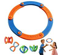 Flying Ring Folding bomerangs Toy,Foldable Boomerang Outdoor Game,High Speed Flying Ring Toy,Wind Resistant,Good Turning Performance,Fun Parent Child Interaction Game (E)