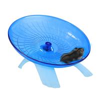 Flying Saucer Hamster Wheel Silent Spinner 18cm Quiet Exercise Runner for Cage Dwarf Animal Small Rat (Blue)