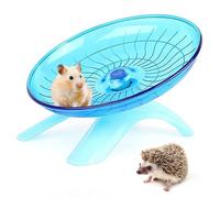 Flying Saucer Hamster Wheel,Super-Silent Plastic Stable Pets Exercise Wheel Non Slip Run Silent Wheel for Small Pets Caged Dwarf Syrian Hamster,Gerbils And Other Small Animals