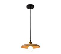 Flying Saucer Shape Northern Europe Pendant Lights with Wood Ceiling Lamp, Perfect for Dining Room or Coffee Shop