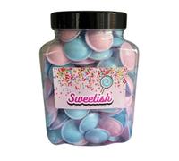 Flying Saucers In A Sweet Shop Jar | Multi Coloured | Bulk Jar| Perfect For Party Bags or Sharing By Sweetish - Contains Approx 140 Flying Saucers