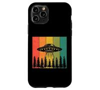 Flying Saucers Over Forest UFO Abductions Alien Conspiracies Case for iPhone 11 Pro