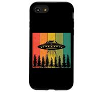 Flying Saucers Over Forest UFO Abductions Alien Conspiracies Case for iPhone SE (2020) / 7/8