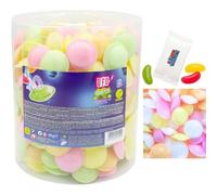 Flying Saucers Sweets Bulk Tub 375g - Fizzy Fruit Flavour Citric Wafers with Sherbet Filling - Retro Gluten Free Party Bag Fillers, Pick & Mix, Birthday & Wedding Candy Boxed Treatz