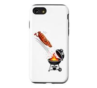Flying Sausage Dive BBQ - Barbecue Funny Grilling Case for iPhone SE (2020) / 7/8
