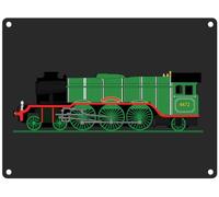 Flying Scotsman Metal Sign, 15 x 20 cms | Holes for Wall Mounting | Perfect for the Man Cave