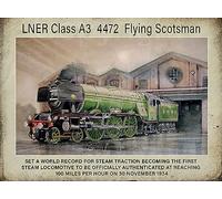 Flying Scotsman Steam Locomotive 4472 1934 World Record Metal Wall Art -2