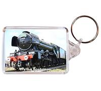 Flying Scotsman - Steam Train/Engine - Double Sided Large Keyring Gift/Present/Souvenir BBSK1090