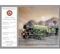Flying Scotsman Steam Train Surperb Designed Metal Sign-2