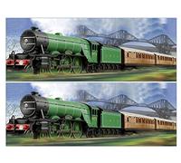Flying Scotsman Train Band Ribbon Side Stripes Edible Icing or Wafer 2 Strips Approx 4 inch x 10 inch (Wafer)