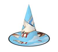 Flying Seagulls 1 PC Halloween Witch Hat Costume Party Hat Suitable for Stage Play Accessories