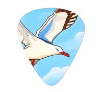 Flying Seagulls 12 Piece Guitar Pick Set Durable Non Slip Different Sizes for Electric Guitar Acoustic Guitar Ukulele