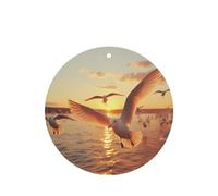 Flying seagulls 4 Pcs Car Air Freshener Cards, Hanging Disposable Card Fresheners for Vehicles, Lavender Scented