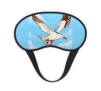 Flying Seagulls Blackout Sleep Mask,Soft Polyester, Anti-Light, Stylish,Suitable for Men and Women,for Daily Work and Outdoor Travel.