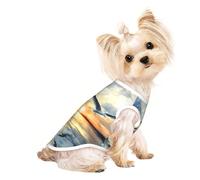 Flying Seagulls Dog Shirt Vest Lightweight Stretchy - Soft Lightweight Breathable for Puppies Small Medium Dogs, Kitten, Cats,