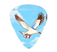 Flying Seagulls Guitar picks, thin, medium, heavy, 12 pieces, suitable for guitar, bass, electric guitar, ukulele, wear-resistant guitar picks,