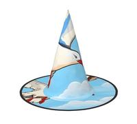 Flying Seagulls Halloween Witch Hat 2 PCS Comfortable And Durable Suitable For Party Role Play And Carnival