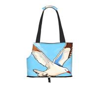 Flying Seagulls Pet Carrier Bag-Foldable Travel Tote For Small Dogs Cats, Portable Soft Sided Pet Crate With Seatbelt For Cat Puppy