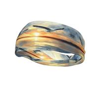 Flying Seagulls Print Headbands for Women and Men, Sweat Band, Workout Headband for All Sports