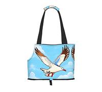 Flying Seagulls Printed Pet Shoulder Bag, Specially Designed for Small Dogs and Cats, Multifunctional Shoulder and Handbag