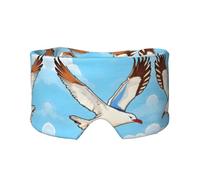 Flying Seagulls Printed Sleep Eye and Ear Masks (26.8Ã-4.3 inches) Suitable for Travel, Yoga, Deep Rest Indoor and Outdoor