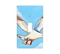 Flying Seagulls Printed Wall Plate, Polycarbonate Decorative Socket Cover for Home & Office
