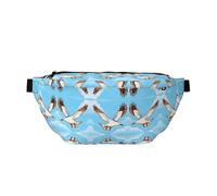 Flying Seagulls Prints Adjustable running waist bag crossbody bag lightweight and comfortable suitable for fitness jogging travel