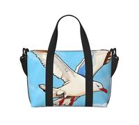 Flying Seagulls Prints Handbag Crossbody Travel Bag Comfortable Lightweight and Waterproof Suitable for Travel and Everyday Use.