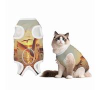 Flying Seagulls Recovery Suit for Dogs Cats After Surgery, Soft Cotton Post-Surgery Suit for Male and Female Pet